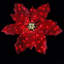 35 po poinsettia d'extérieur scintillant à DEL