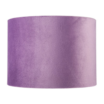18 cm H Drum Fabric Lamp Shade ( No Direct Attachment Method ) in Purple