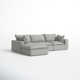 Ellaria 4 - Piece Modular Upholstered Reversible Chaise Sectional 