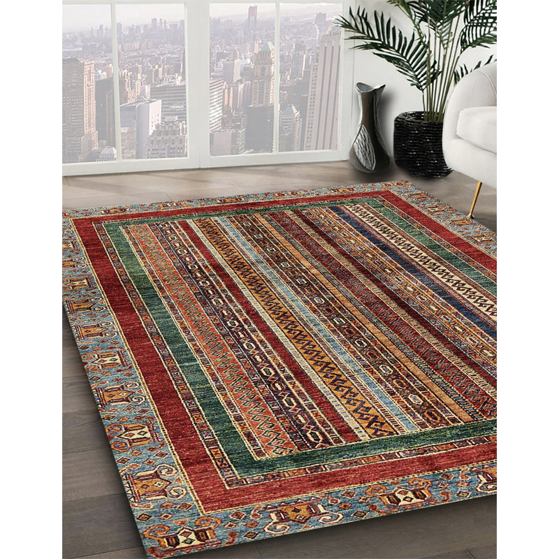 Tapis abstrait moderne 662, Carré 3 pi