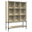 Hagley 141.5cm H x 102cm W Metal Bookcase-1836918631