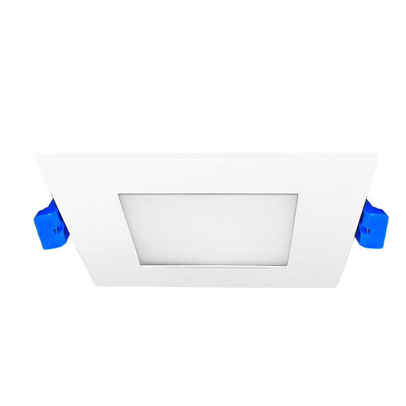 Luminaire encastré carré ultra-mince de 4 pouces avec CCT interchangeable