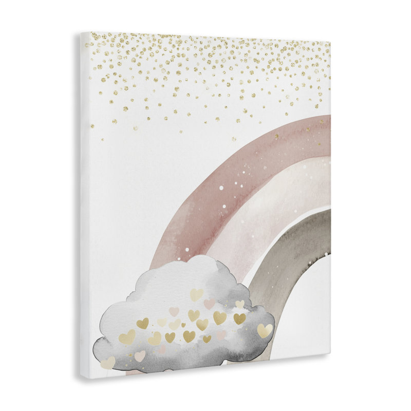 Princesse des rêves, toile arc-en-ciel, design par Christine Simpson Art, H 20 po x l 16 po