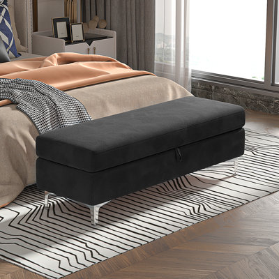 Banc de rangement rembourré Alliber