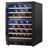 Euhomy 23.5 In. 54 Bottle Cellar Cooling Unit Dual Zone Freestanding/Built in Wine Cooler In Black