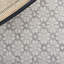 Tapis ivoire / gris en laine tissé à la main Sharene-1604486001