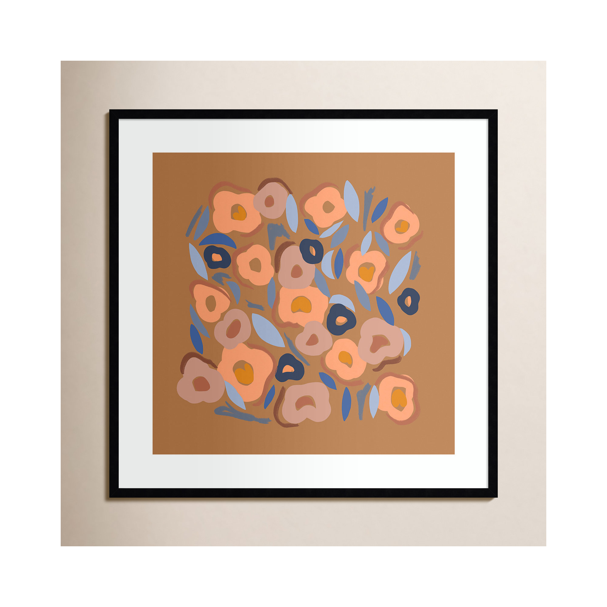 Salem Spring Warm by Kate Aurelia Holloway, Black, 33" H x 33" W