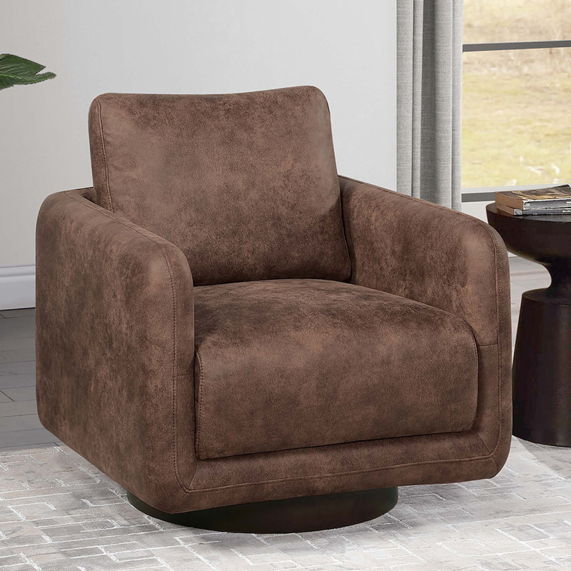 Chaise d'appoint pivotante 1pc, Noyer