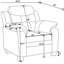 Fauteuil d'appoint rembourré et rembourré Winchell