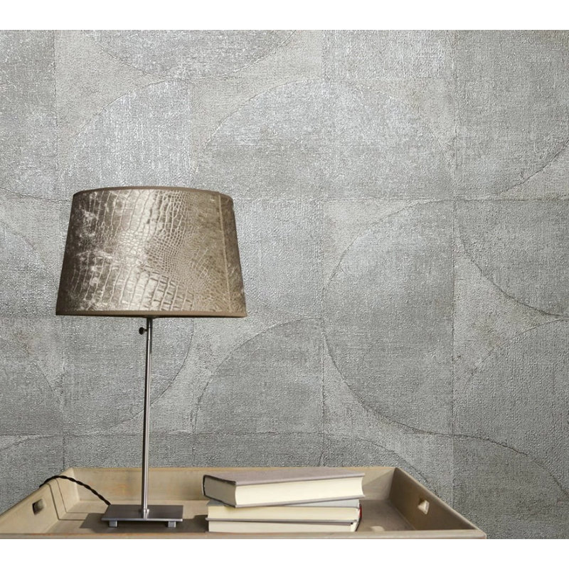 Abstract Roll, Gray Silver Copper Beige