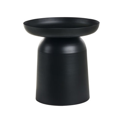 Metal Side Table with Storage