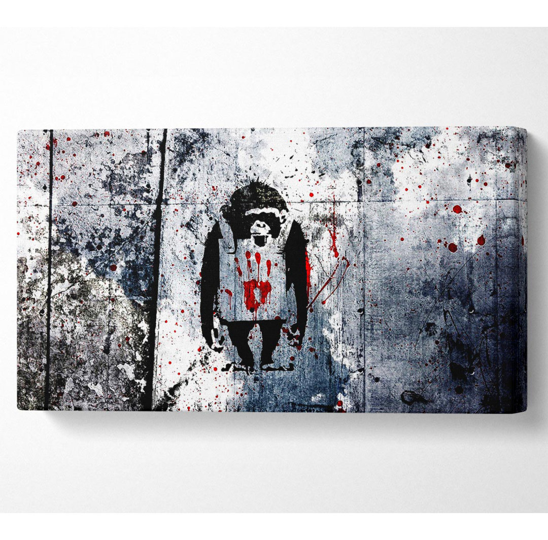 Affe - Kunstdrucke auf Leinwand - Wrapped Canvas