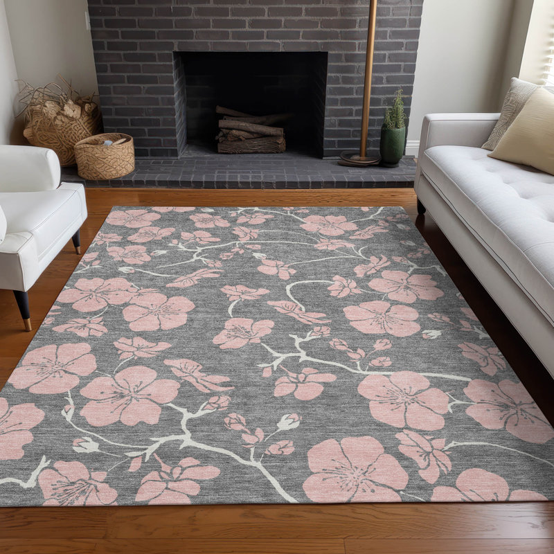  Machine Washable Indoor/Outdoor Chayden ACN1032 Rug, Round 8'