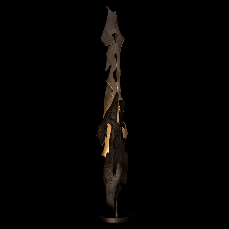 Fracture Floor Lamp, Dark Smoke, Dark Smoke