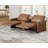 Latitude Run Power Recliner, Leather Loveseat Recliner Couch with Cup Holder& Charging Socket