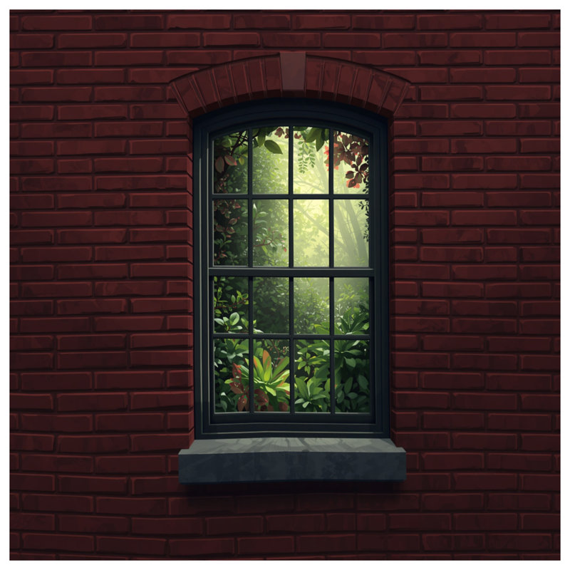 Brick Wall Window Duvet Covers, King
