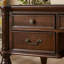 Bureau d'écriture rétro brun foncé de style américain-1691694591