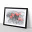 Red Poppy Field Sketch - Picture Frame Graphic Art Print-56874944-56874946