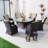 Round Outdoor Dining Set With Cushions-1902182194-1902182192