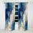 Blue And Gold Marble Clouds X - Fractals Blackout Abstract Curtain - 1 Panel-107808810