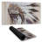Indian with feathers - 15.75"x31.50" Desk mat