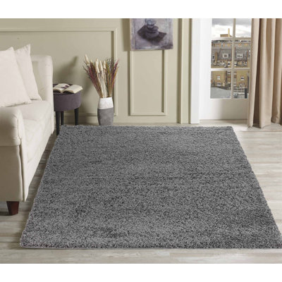 Esterly Solid Colour Shag Area Rug