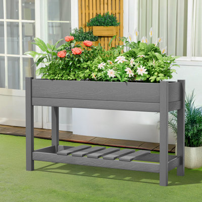 High-Density Polyethylene Elevated Planter