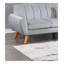 Ensemble de canapé modulaire en velours gris clair 2 pièces avec canapé orienté à gauche et méridienne à droite, canapé contemporain en forme de L pour le salon