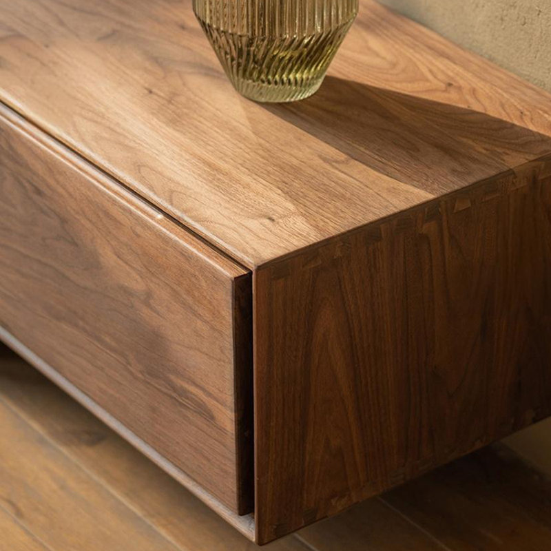 Modern simple hand sanding TV cabinet, 78.74"
