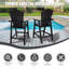 Chaise Adirondack en plastique Pranzal
