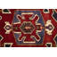 Tapis unique tribal rouge 4 x 6 Talee