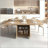 Expandable Dining Table with Storage Cabinet