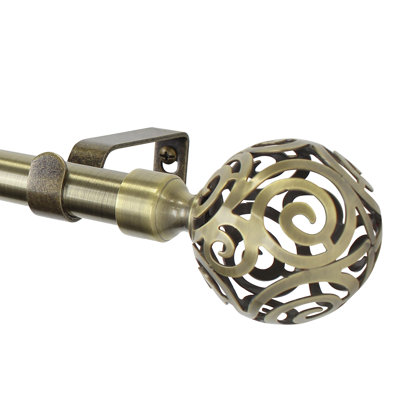 Pizano 100% Steel Single Curtain Rod