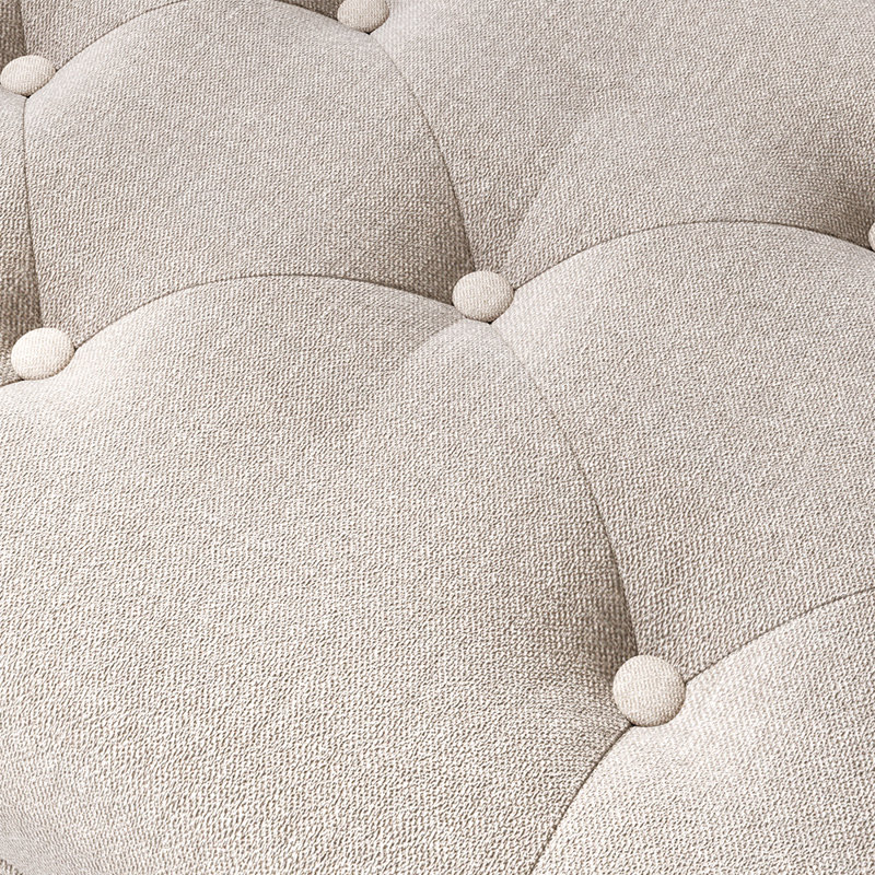 Nesika 87cm Wide Solid Colour Standard Ottoman