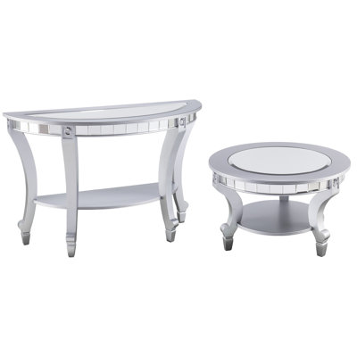 Melna 2 Piece Living Room Table Set