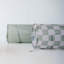Tunnel de jeu en tissu recyclé 3 pousses / damier / vert