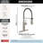 Theodora Pro Commercial Pull Down Sprayer Kitchen Sink Faucet, add ShieldSpray to spray options-58970459