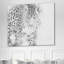 «Black and White Leopard», reproduction d'art sur toile tendue-29496495