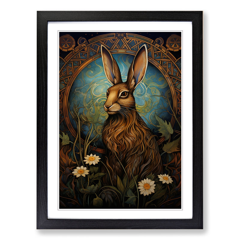 Hare Nouveau - Framed Print