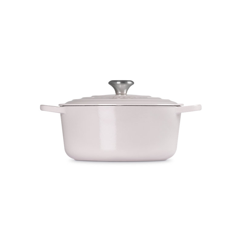 Le Creuset Enameled Cast Iron Oval Dutch Oven with Lid, Shallot, 5 quarts