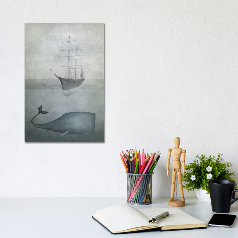 Deep Water by Majali - Wrapped Canvas Gallery-Wrapped Canvas Giclée, 30.48cm H x 20.32cm W
