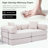 [Video Provided]Modular Couch Sofa Bed For Apartment,Convertible Sofa Bed,Fixed-Shape Frame & Removable Armrests,Folding Mattress Couch For Small Spaces ,No Assembly ,Corduroy,Beige