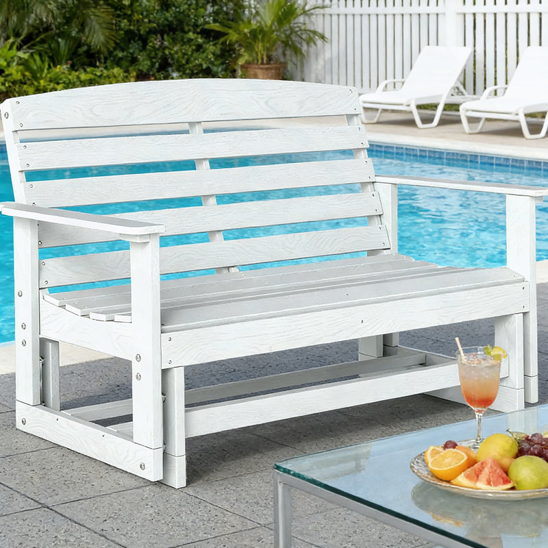 Banc oscillant et causeuse Loveseat, Blanc