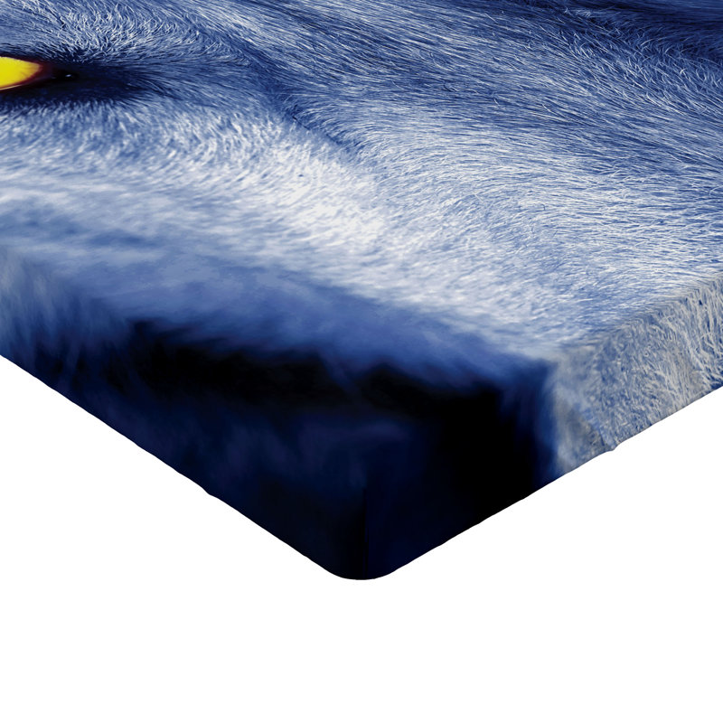 Ensemble de 2 draps-housse Ambesonne Wolf, Drap-housse très grand californien