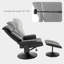 Fauteuil inclinable pivotant en similicuir de 26 po avec base en métal Meleri