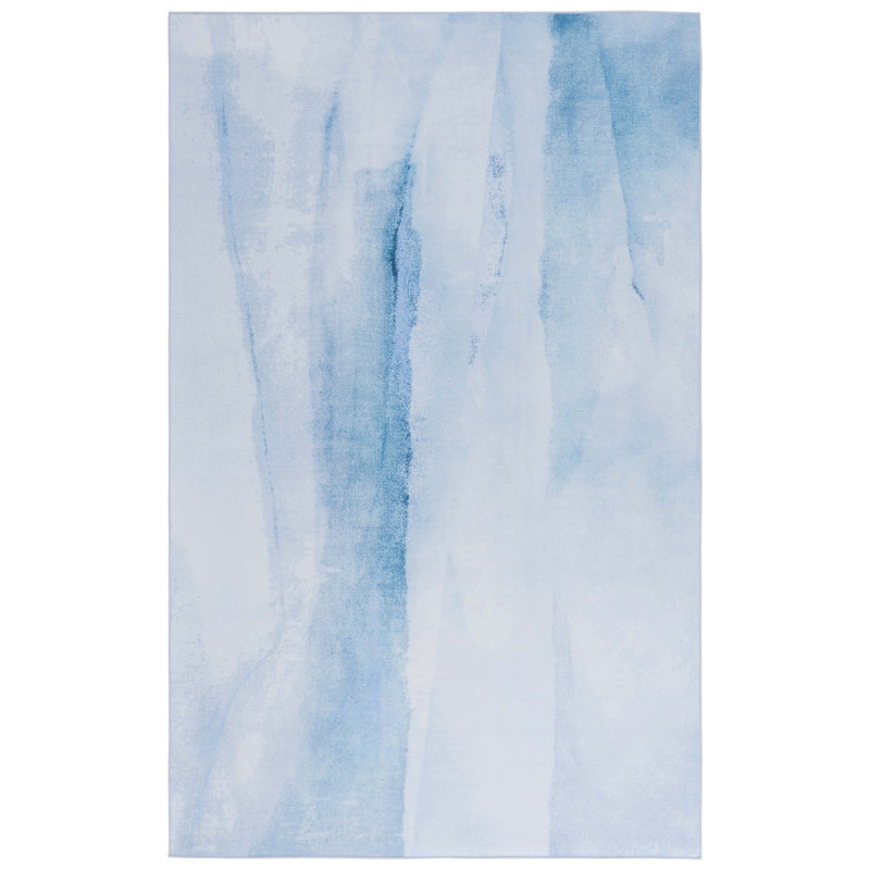 Tapis ivoire / bleu Doleman 807, Rectangle 4 pi x 6 pi