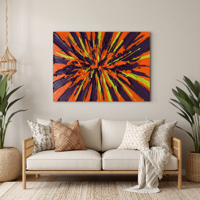 Neo Expressionism 9 Purple Metal Wall Art