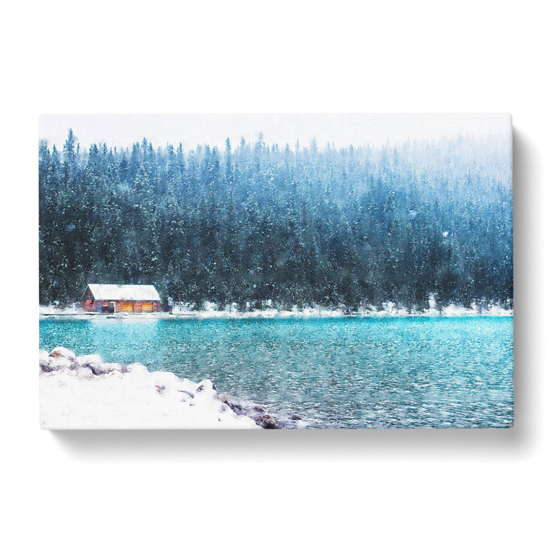 Lake Louise In Banff Canada - Wrapped Canvas Print, 50cm H x 76cm W x 3cm D