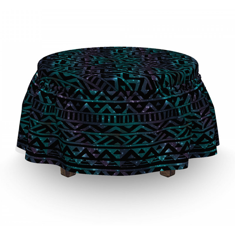 Ensemble de housse pour repose-pieds à coussins carrés de boîte 2 pièces grunge spacearrows