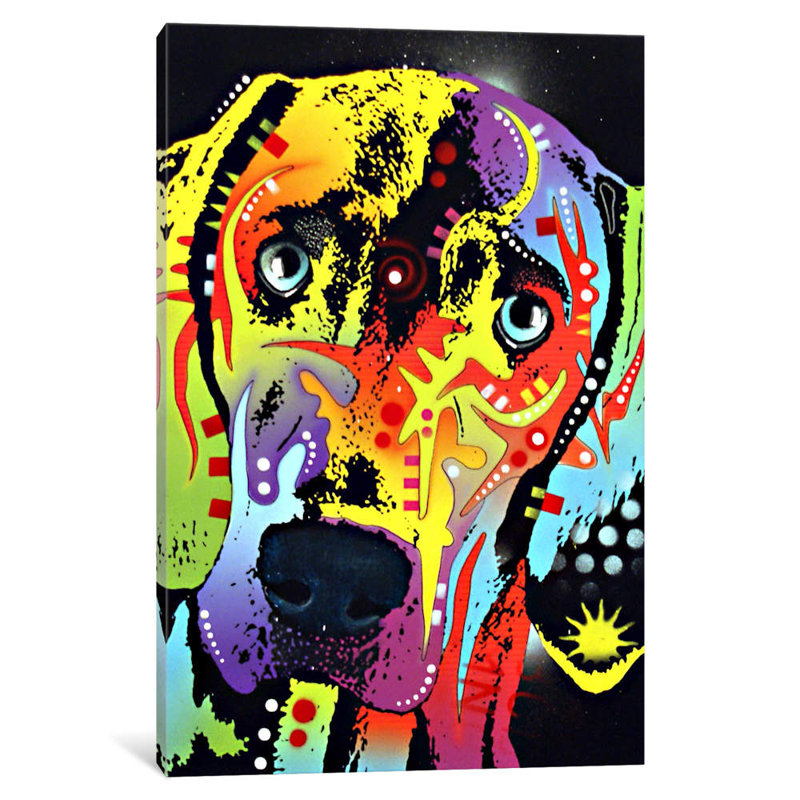 Weimaraner by Dean Russo - Wrapped Canvas Print, 66.04 cm H x 45.72 cm W x 1.91 cm D, No Frame
